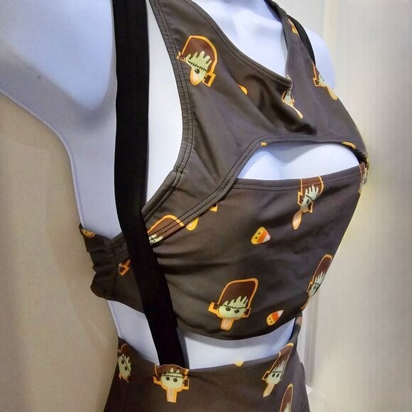 5&Adime ✦ Ice Cream Bikini Set ✦ Harness Strap Festival Swimwear Stretch Fit M - Picture 5 of 16
